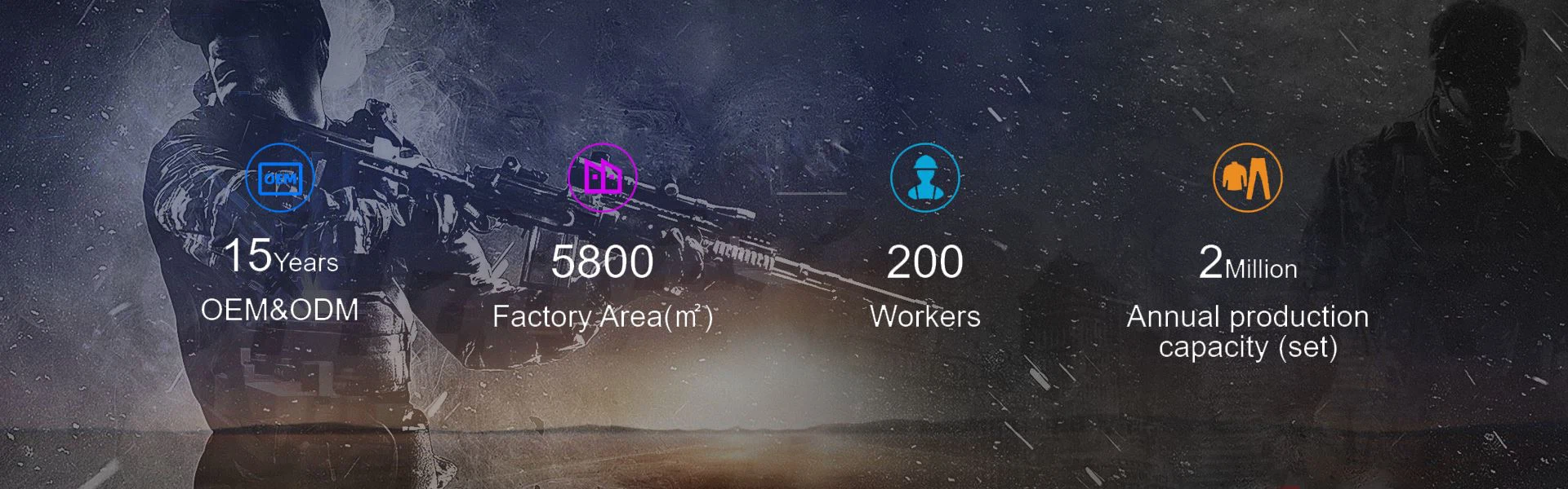 Military uniform factory