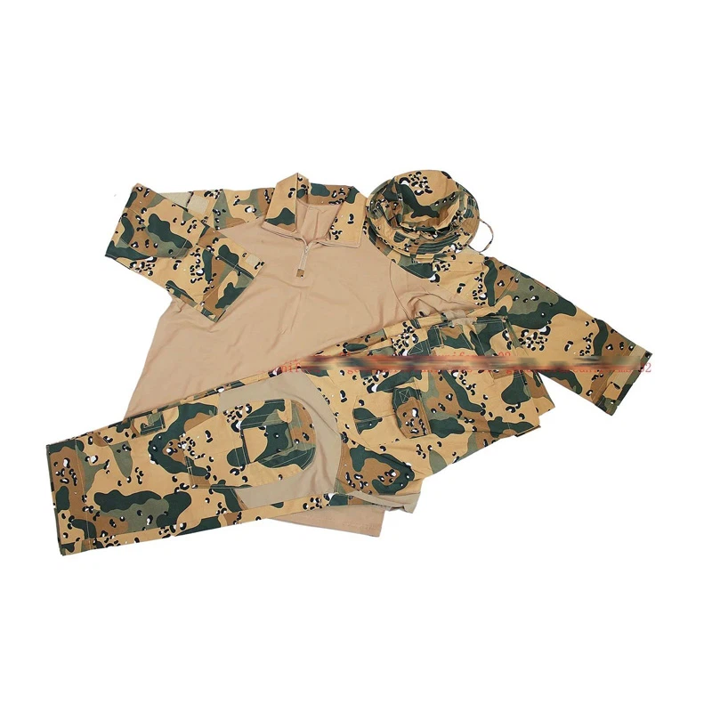 Dezè Camo Kliyan Customi Kazakhstan Lame Krapo Suit Militè Inifòm Customi