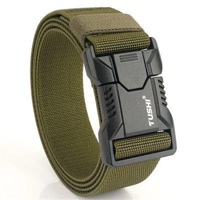 Tactical Mens Nylon randone senti ak bouk metal aliminyòm
